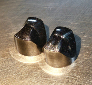 Metallic Grey Ergonomic Knobs
