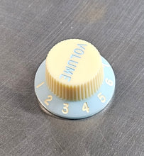 Load image into Gallery viewer, Blue/cream Strat Volume knob