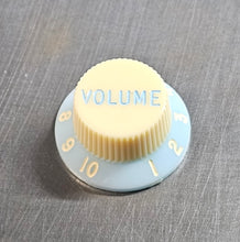 Load image into Gallery viewer, Blue/cream Strat Volume knob