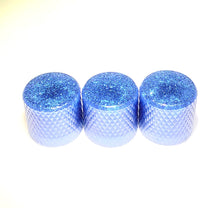 Load image into Gallery viewer, Flat Top Barrel Knob - Blue Glitter